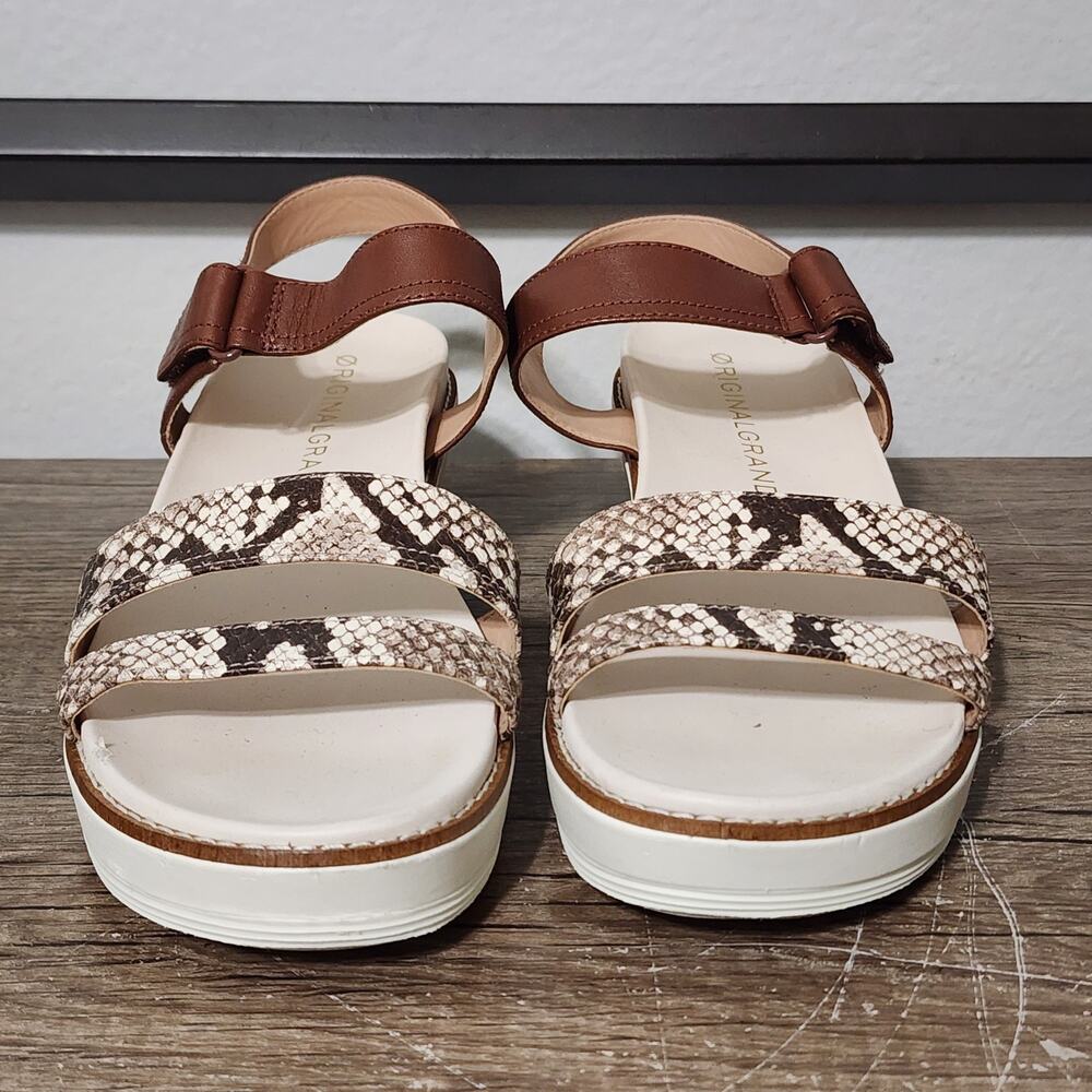 Cole Haan Original Grand Peyton Flatform Women's Platform Shoes Size 8 Snakeskin - Picture 2 of 9